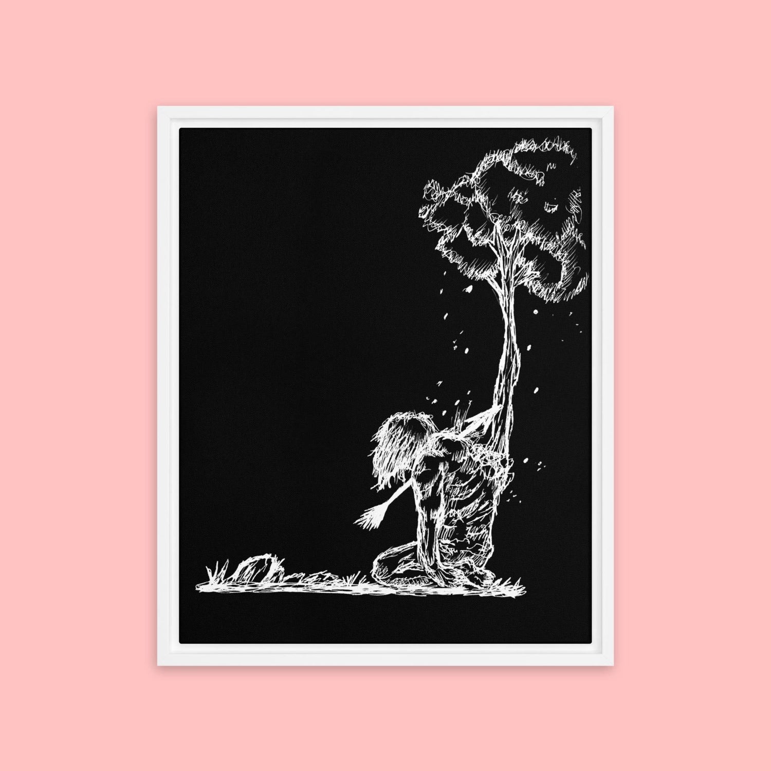 Hand-drawn surreal artwork 'It Goes On' product image